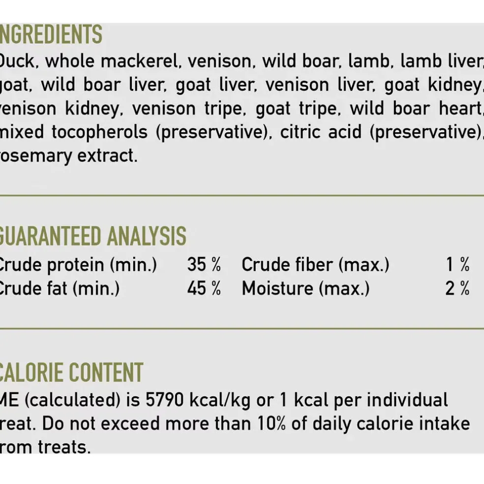 ORIJEN Tundra Grain-Free High-Protein Raw Animal Ingredients Freeze Dried Cat Treats, 1.25-oz bag
