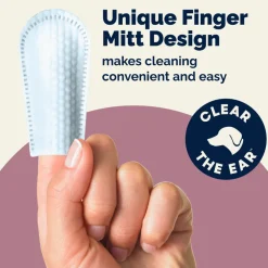 Oticbliss Ear Cleaning Finger Mitts For Dogs & Cats, 50 ct