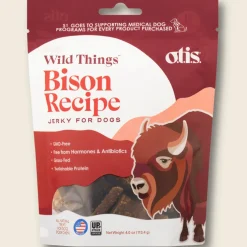 OTIS Wild Things Bison Jerky Treats for Dogs (4 oz)
