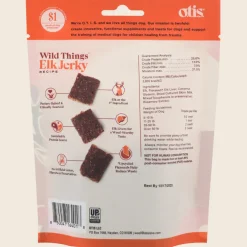 OTIS Wild Things Elk Jerky Treats for Dogs (4 oz)