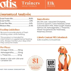 OTIS Wild Things Elk Trainers Bite-Sized Treats for Dogs (4 oz)