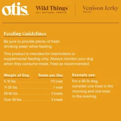 OTIS Wild Things Venison Jerky Treats for Dogs (4 oz)
