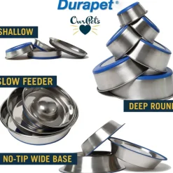 OurPets Durapet Premium Stainless Steel Pet Dish