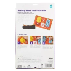 Outward Hound Activity Matz Fast Food Fun Game Plush Dog Puzzle Mat