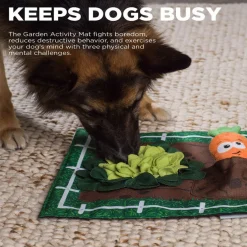 Outward Hound Activity Matz Garden Game Plush Dog Puzzle Mat