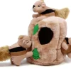 Outward Hound Hide-A-Squirrel Squeaky Brown Dog Toy