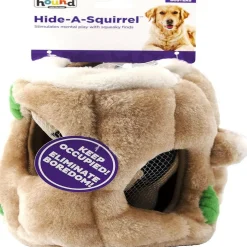 Outward Hound Hide-A-Squirrel Squeaky Brown Dog Toy
