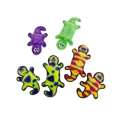 Outward Hound Invincible Gecko 2 Stuffingless Durable Squeaker Dog Toy, Medium