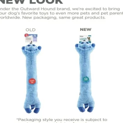 Outward Hound Longidudes Raccoon Plush & Squeaky Tug Toy For Dogs