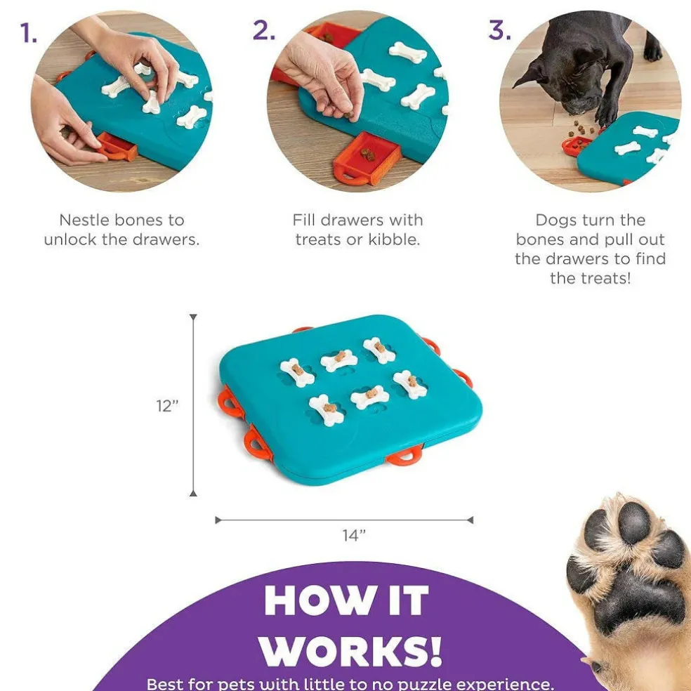 Outward Hound Nina Ottosson Casino Interactive Treat Puzzle Dog Toy Advanced