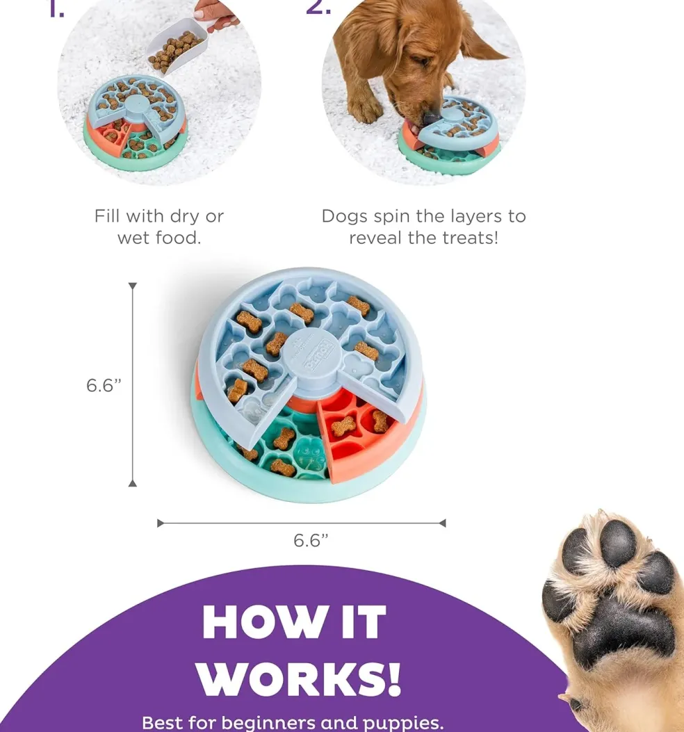 Outward Hound Nina Ottosson Puppy Lickin' Layers Dog Puzzle Game