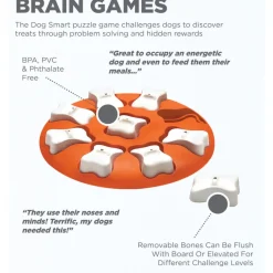 Outward Hound Nina Ottosson Smart Interactive Puzzle Toy For Dogs (Orange)