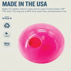 Outward Hound Planet Dog Orbee Mazee Interactive Treat Dispensing Puzzle Pink