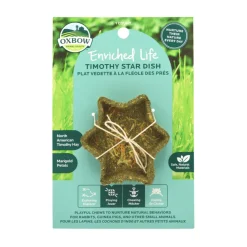 Oxbow Animal Health Enriched Life Timothy Star Dish Small Animal Chew Toy