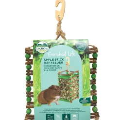 Oxbow Animal Health Enriched Life Apple Stick Hay Feeder for Small Animals