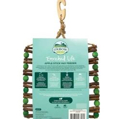 Oxbow Animal Health Enriched Life Apple Stick Hay Feeder for Small Animals