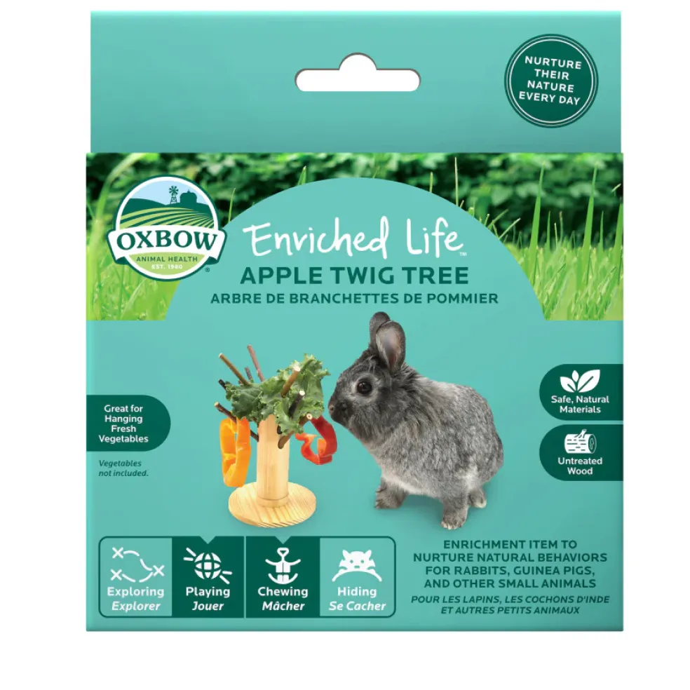 Oxbow Animal Health Enriched Life Small Animal Apple Twig Tree Treat Hanger