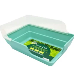 Oxbow Enriched Life Rectangle Litter Pan with Removable Shield For Small Animals