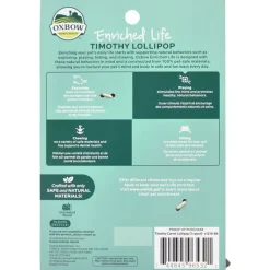 Oxbow Enriched Life Timothy Carrot Lollipop Small Animal Chew