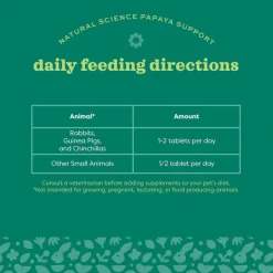 Oxbow Natural Science Papaya Support Digestive Health Supplement For Small Animals (1.16 oz)