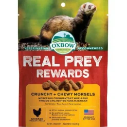 Oxbow Real Prey Rewards Chicken Crunchy & Chewy Ferret Treats (3 oz)