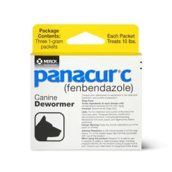 Panacur C Canine Dewormer (Fenbendazole) - 1 gram