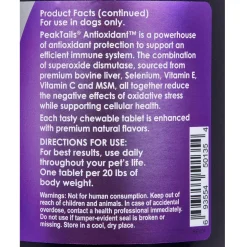 PeakTails Immune Support Antioxidant Chewable Tablets for Dogs