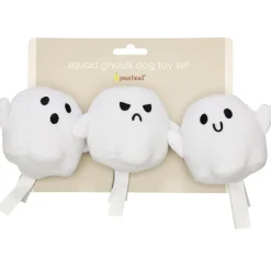 Pearhead Halloween Ghosts Dog Toys, Set of 3