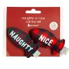 Pearhead Naughty Or Nice Holiday Themed Cat Toy Set with Catnip