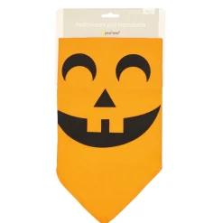 Pearhead Pumpkin Dog Halloween Bandana, Medium/Large