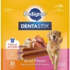 Pedigree Dentastix Dual Flavored Bacon & Chicken Flavored Large Dental Dog Treats, 32 Count