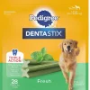 Pedigree Dentastix Fresh Mint Flavored Large Dental Dog Treats, 28 Count