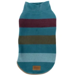 Pendleton Cabin Stripe Shale Fitted Fleece Vest for Dogs