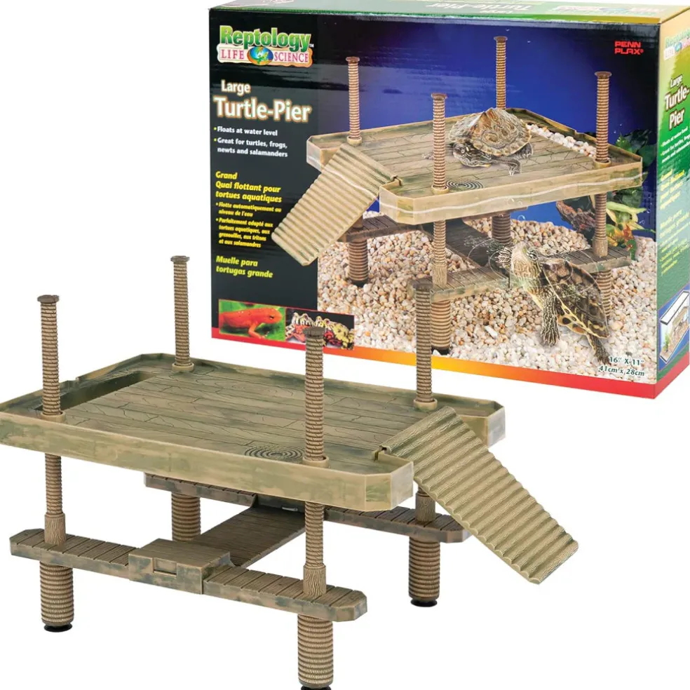 Penn-Plax Bask Platforangem Turtle Pier Basking Platform