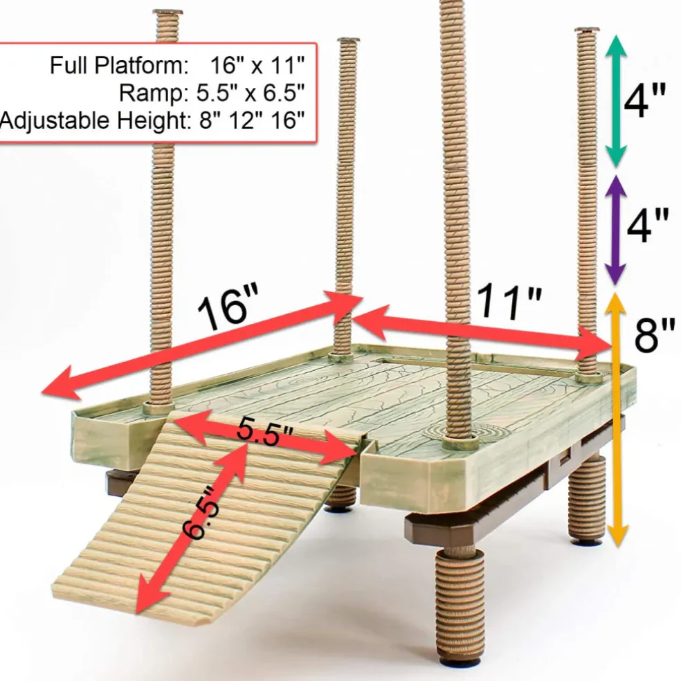 Penn-Plax Bask Platforangem Turtle Pier Basking Platform