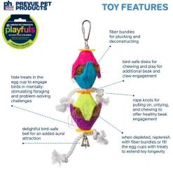 Pervue Pet Playfuls Eggman Bird Toy