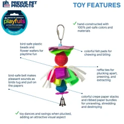 Pervue Pet Playfuls Fancy Dance Bird Toy
