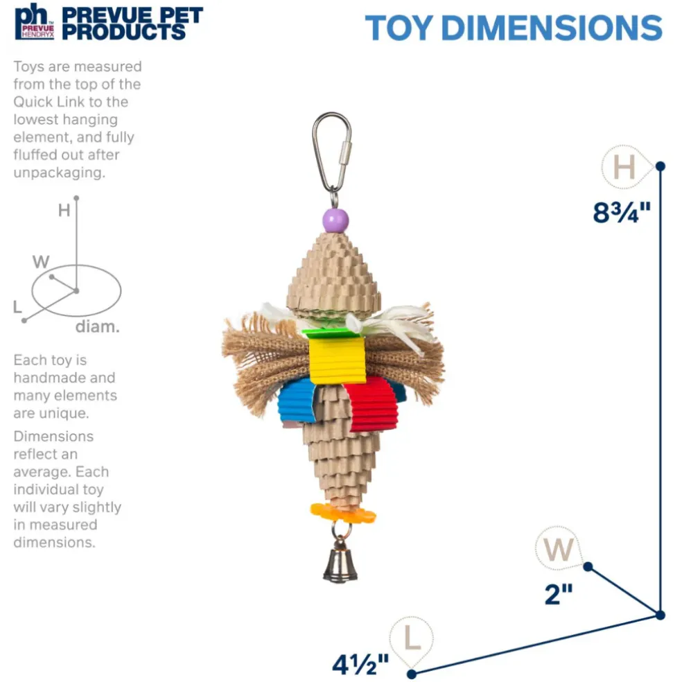 Pervue Pet Playfuls Mr. Mustache Bird Toy