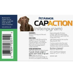PetArmor CapAction Oral Flea Treatment Tabs For Dogs >25LB (6 Count)