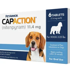 PetArmor CapAction Oral Flea Treatment Tabs For Dogs 2-25 LB (6 Count)