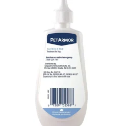 PetArmor Ear Mite & Tick Treatment for Dogs (3oz)