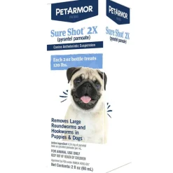 PetArmor Sure Shot 2X Liquid Dewormer for Dogs (2oz)