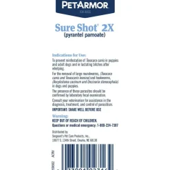 PetArmor Sure Shot 2X Liquid Dewormer for Dogs (2oz)