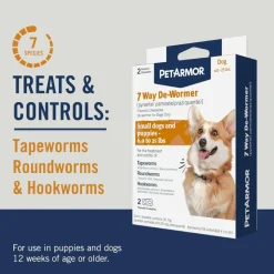 PetArmor 7 Way De-Wormer for Small Dogs & Puppies (2 chewable tablets)