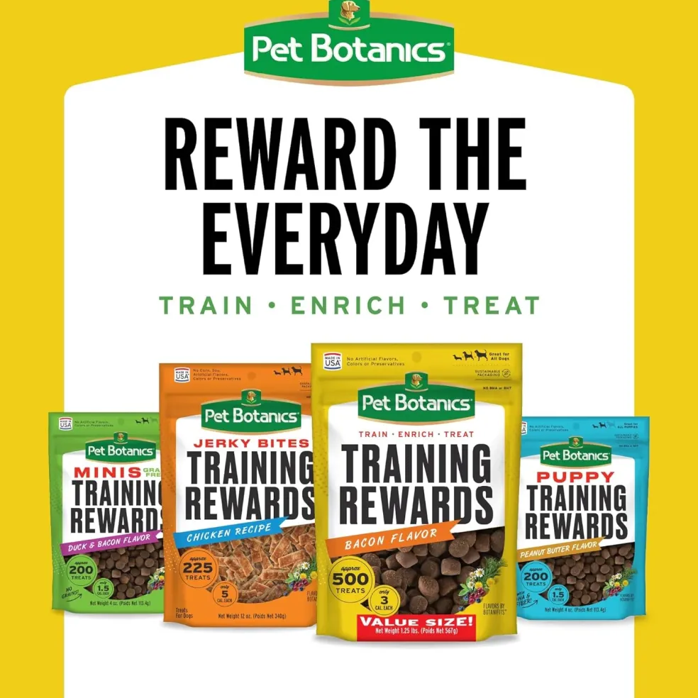 Pet Botanics Training Rewards Mini Soft & Chewy Cheddar Flavor Dog Treats (4 oz)