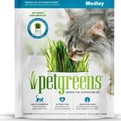 Pet Greens Medley Pet Grass Self-Grow Kit Organic Oat, Rye, & Barley Blend, 3-oz