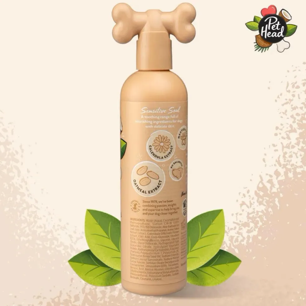 Pet Head Sensitive Soul Hypoallergenic and Moisturizing Shampoo For Dogs (16 oz)