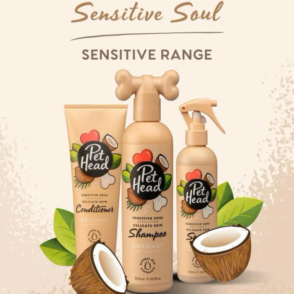 Pet Head Sensitive Soul Hypoallergenic and Moisturizing Shampoo For Dogs (16 oz)
