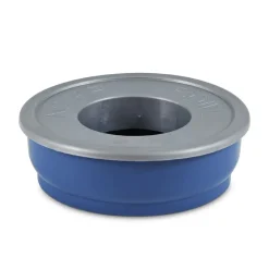 Petmate No Spill Durable Pet Bowl for Water and Food for Dogs & Cats (48 oz) Blue