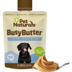 Pet Naturals BusyButter Calming Peanut Butter for Dogs (1.5 oz x 6 pouches)